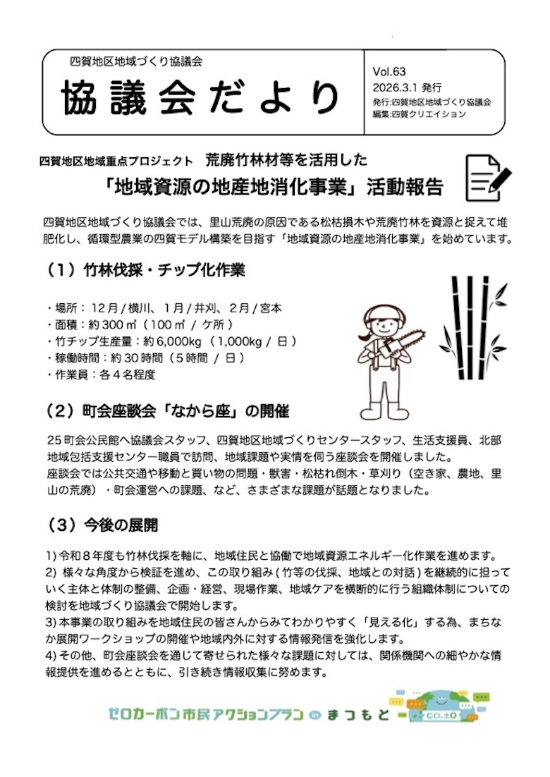 協議会だよりVol.63表面